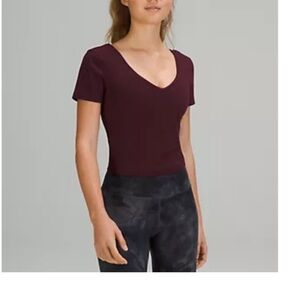 Lululemon Align T Shirt. Size 8 Cabernet